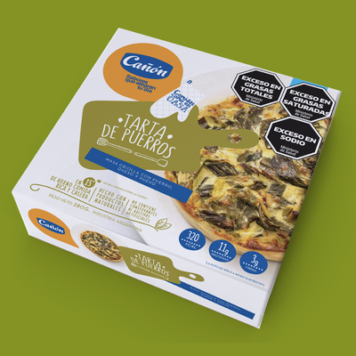 Tarta de puerros Pack