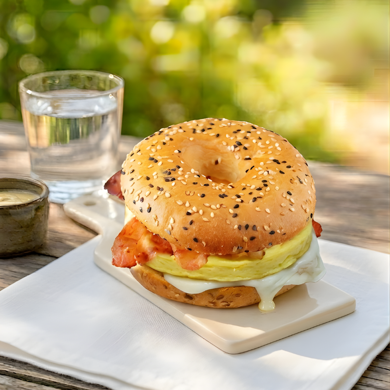 Bagel de panceta