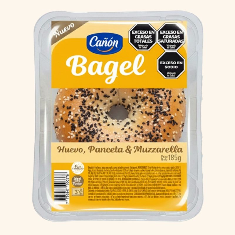 Bagel panceta packaging