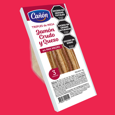 Triple de jamón crudo y queso pack